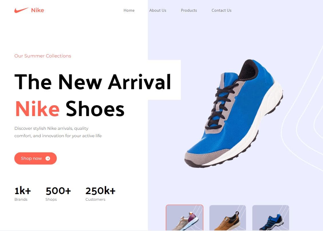 Nike Landing Page